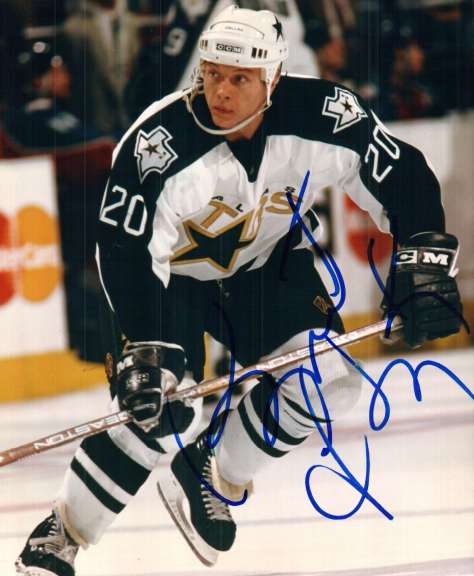 AUTOGRAPHED SIGNED photo MIKE SMITH Dallas Stars - Main Line Autographs