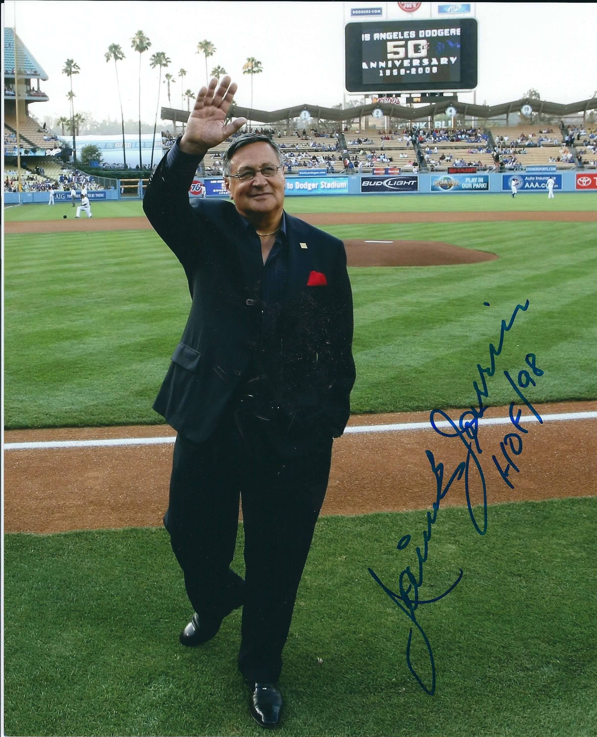 Autographed JAIME JARRIN 8X10 photo - Main Line Autographs