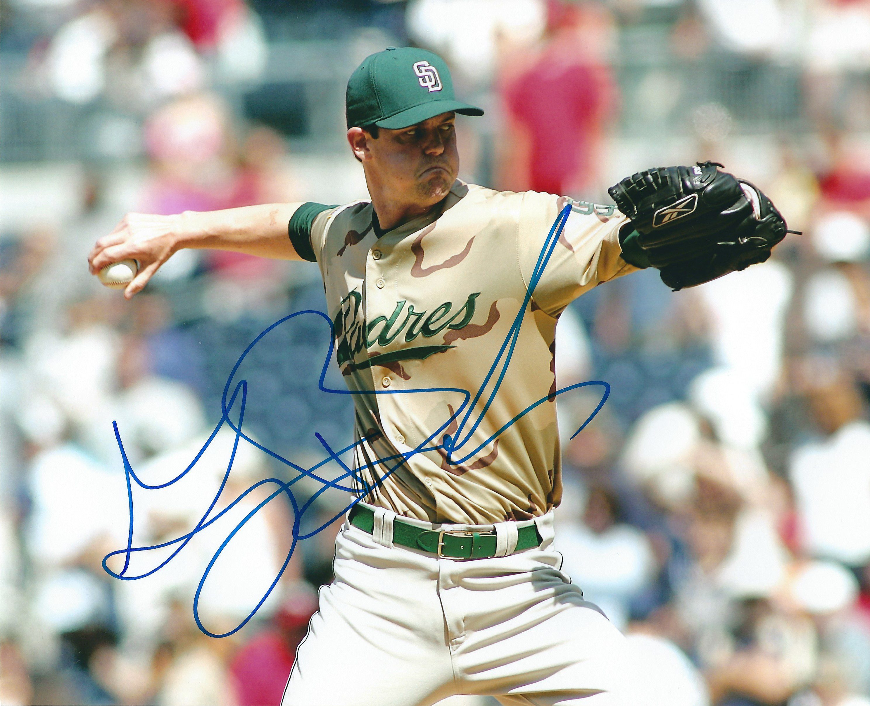 AUTOGRAPHED TREVOR HOFFMAN 8x10 San Diego Padres photo - Main Line