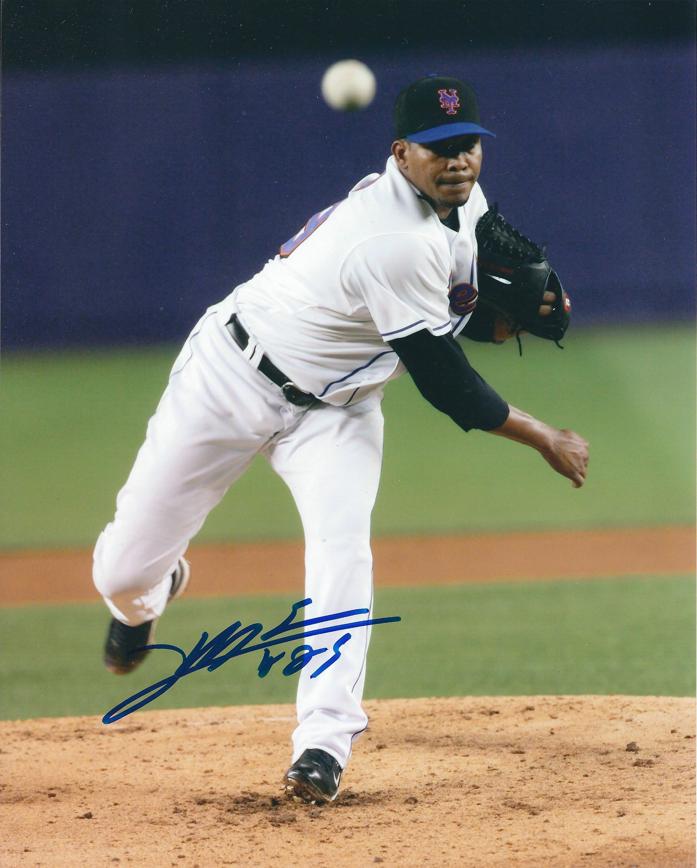 Autographed DOCK ELLIS 8X10 New York Mets Photo - Main Line Autographs