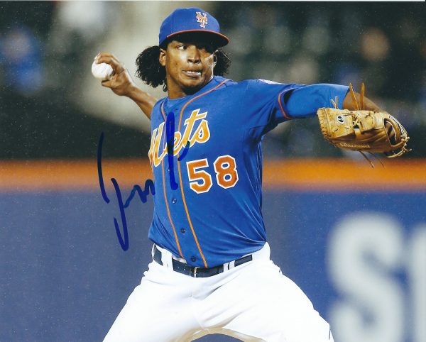 AUTOGRAPHED Jenrry MejÃƒÂ­a 8X10 New York Mets photo