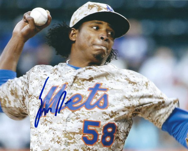 AUTOGRAPHED Jenrry MejÃƒÂ­a 8X10 New York Mets photo