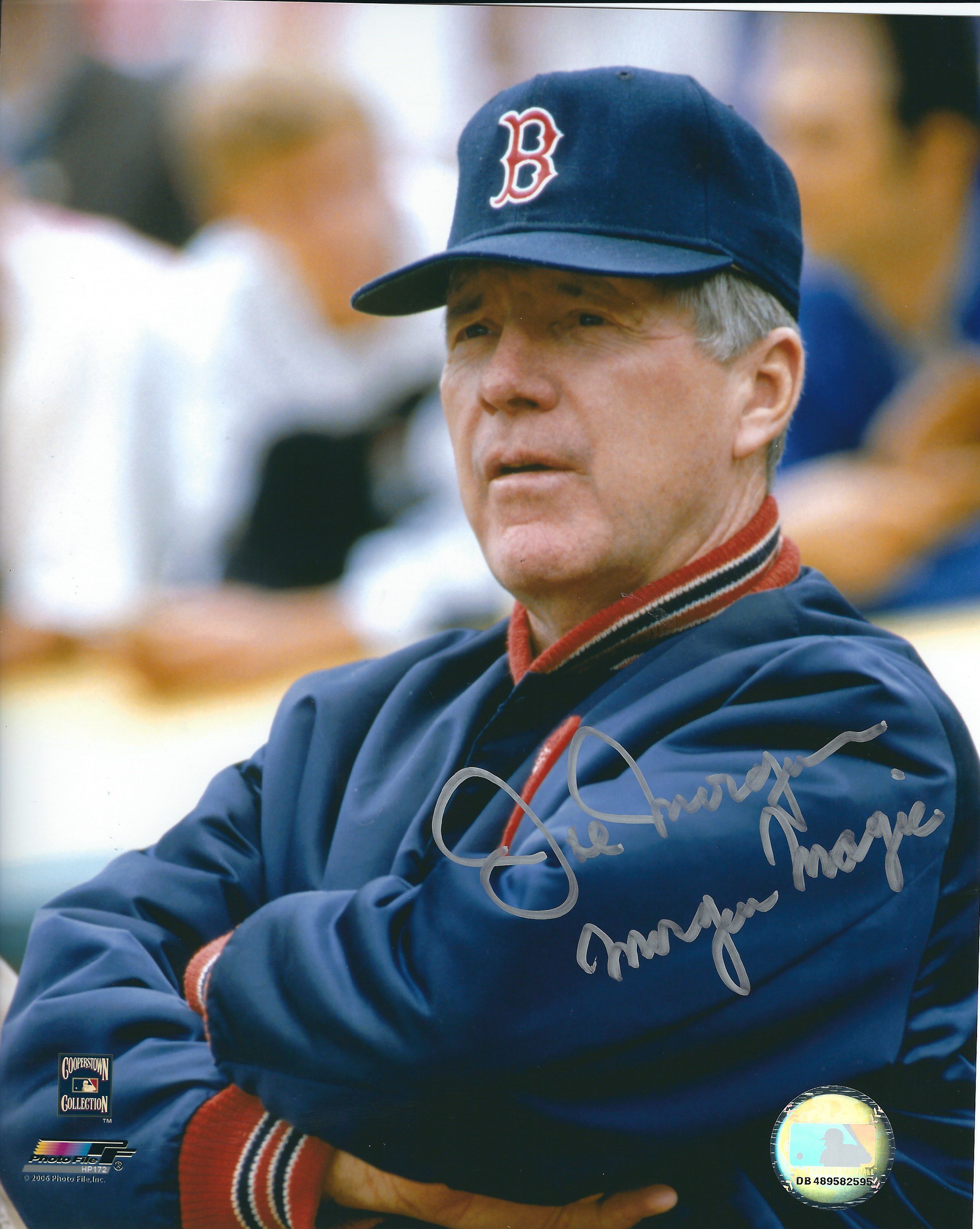 AUTOGRAPHED JOE MORGAN 8X10 Boston Red Sox photo - Main Line Autographs