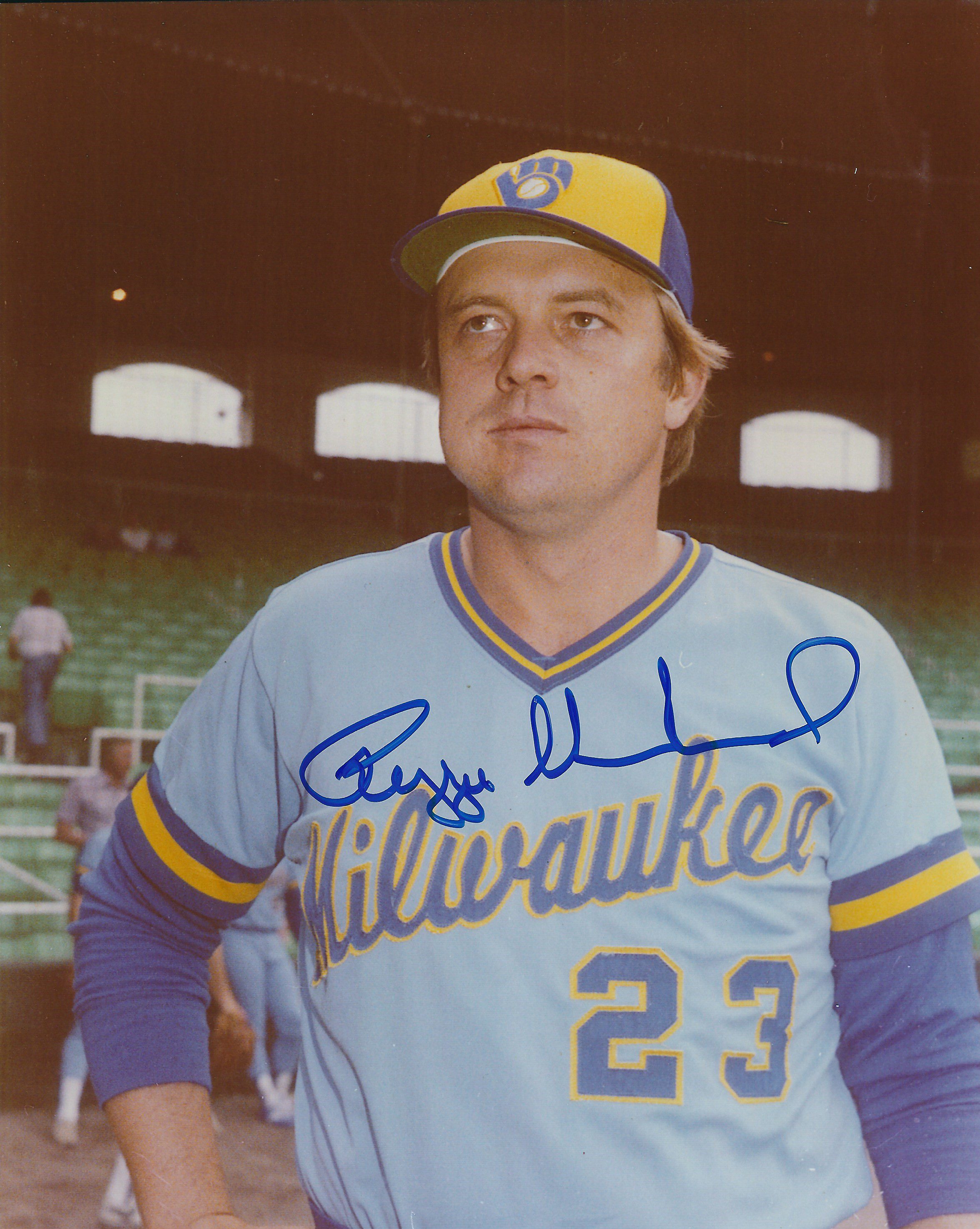 AUTOGRAPHED MIKE CALDWELL 8X10 photo Milwaukee Brewers - Main Line  Autographs