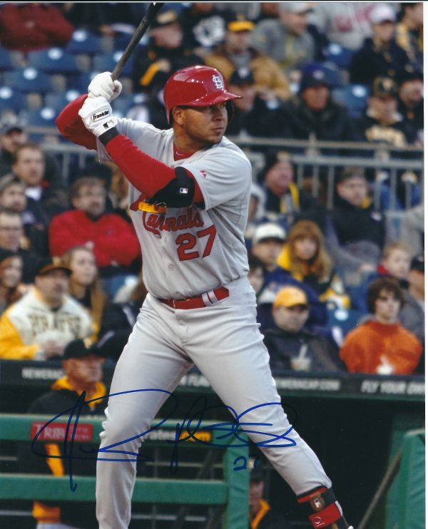 AUTOGRAPHED JHONNY PERALTA 8X10 St. Louis Cardinals photo