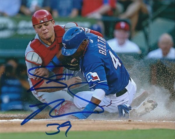 AUTOGRAPHED  DEVIN MESORACO 8X10 Cincinnati Reds Photo