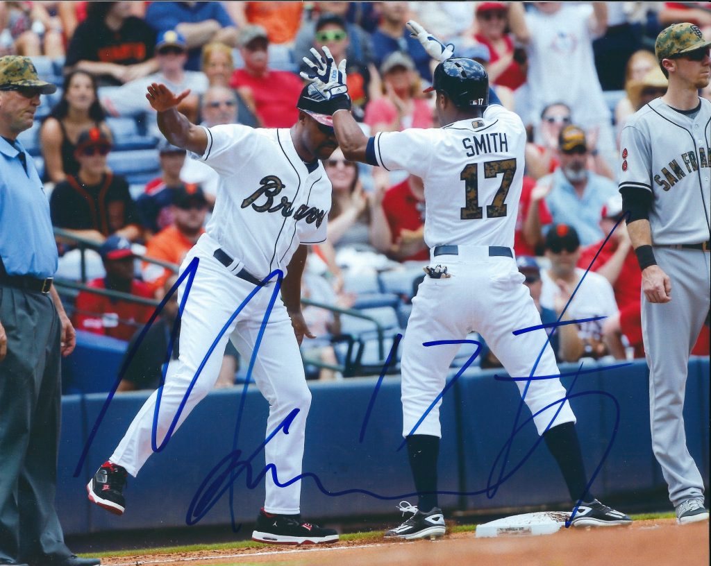 AUTOGRAPHED MALLEX SMITH 8X10 Atlanta Braves Photo - Main Line Autographs