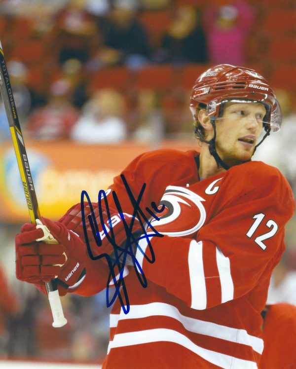 AUTOGRAPHED ERIC STAAL 8X10 CAROLINA HURRICANES Photo