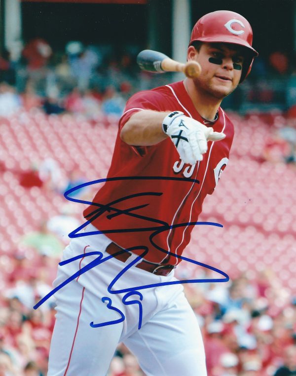 AUTOGRAPHED DEVIN MESORACO 8X10 Cincinnati Reds Photo