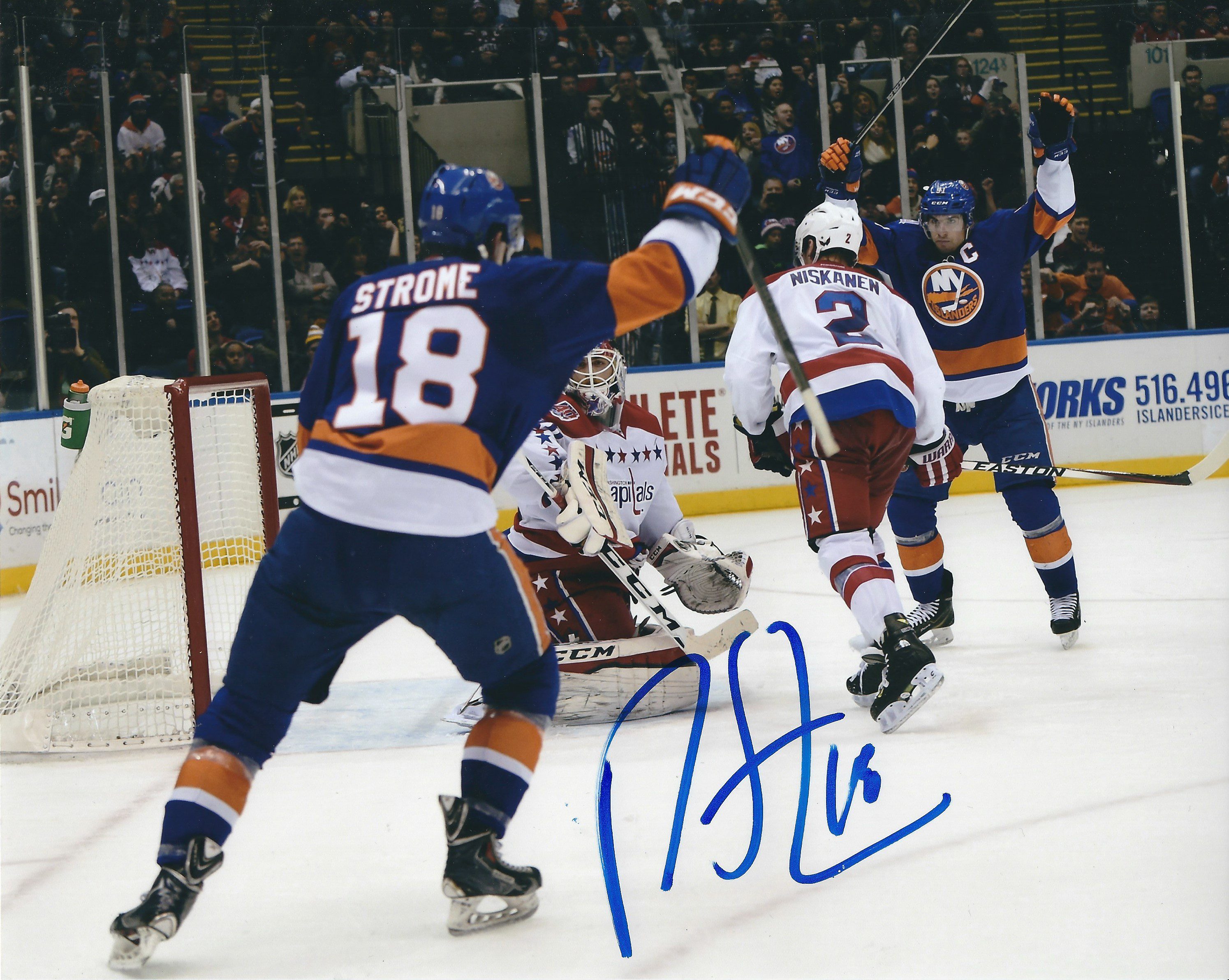 Autographed JAMIE MCLENNAN New York Islanders Photo - Main Line