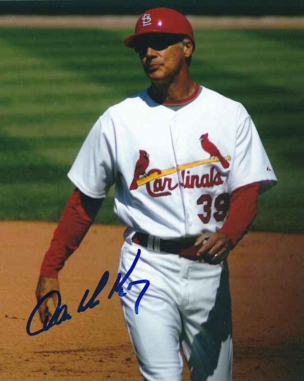 AUTOGRAPHED DAVE MCKAY 8X10 St. Louis Cardinals photo