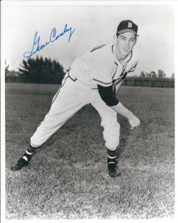 AUTOGRAPHED DEL CRANDALL 8x10 Milwaukee Braves Photo - Main Line Autographs