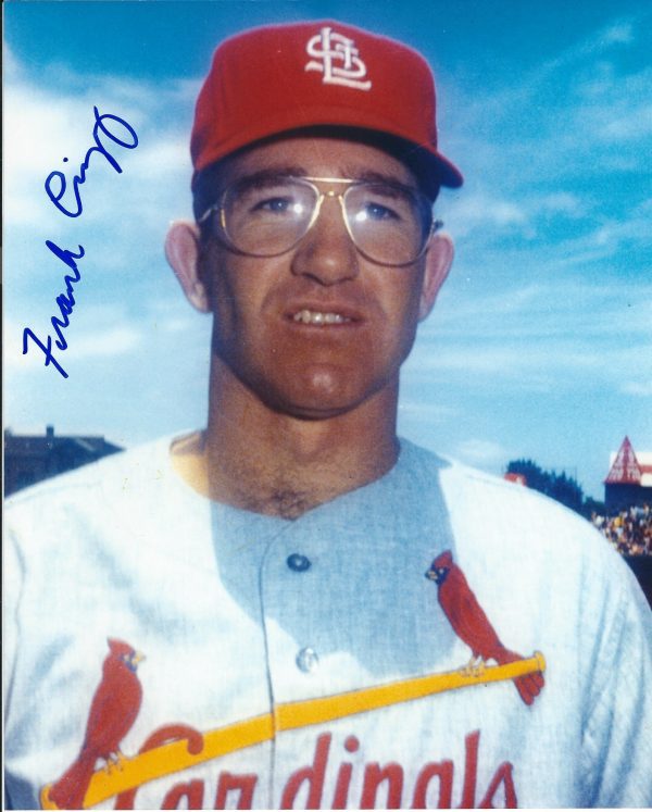 AUTOGRAPHED  FRANK LINZY St. Louis Cardinals photo