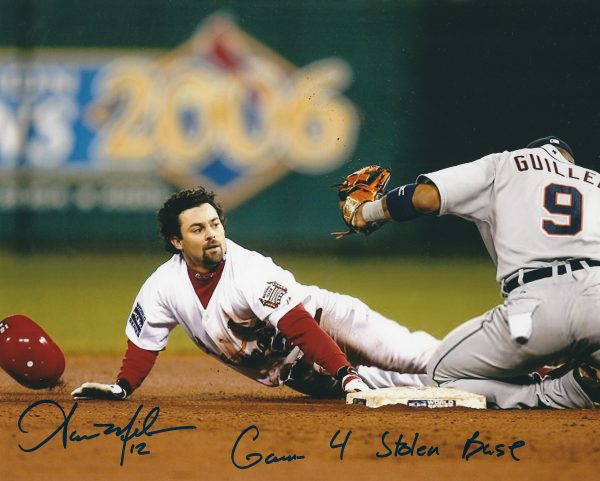 AUTOGRAPHED AARON MILES 8x10 St. Louis Cardinals photo