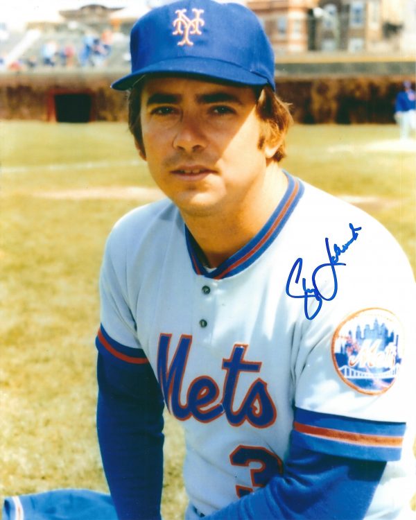 AUTOGRAPHED SKIP LOCKWOOD 8x10 New York Mets photo