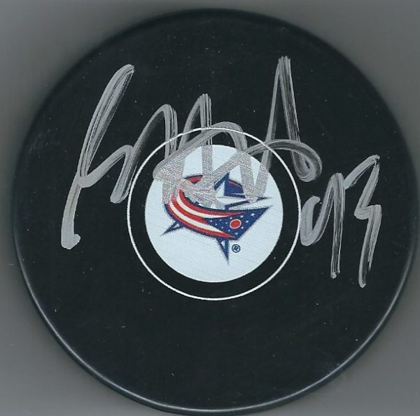 Autographed SCOTT HARTNELL Columbus Blue Jackets Hockey Puck