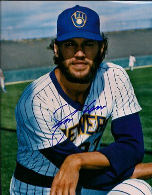 AUTOGRAPHED JIM GANTNER 8x10 Milwaukee Brewers Photo - Main Line