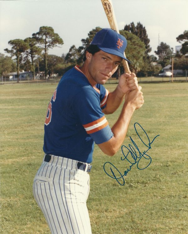 AUTOGRAPHED DAVE MAGADAN 8x10 New York Mets photo