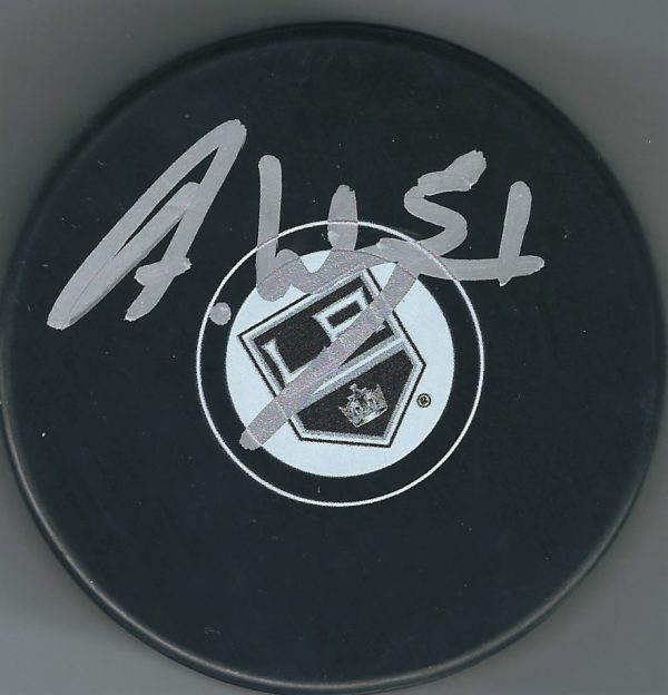 Autographed AUSTIN WAGNER Los Angeles Kings Hockey Puck