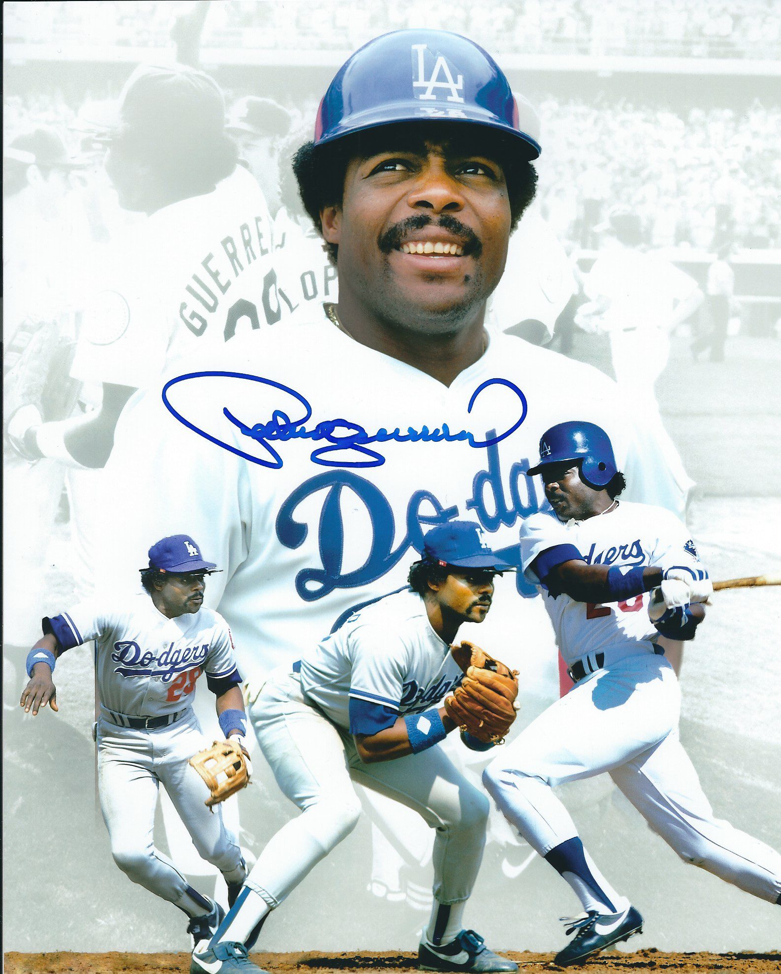 AUTOGRAPHED PEDRO GUERRERO 8x10 Los Angeles Dodgers photo - Main Line  Autographs