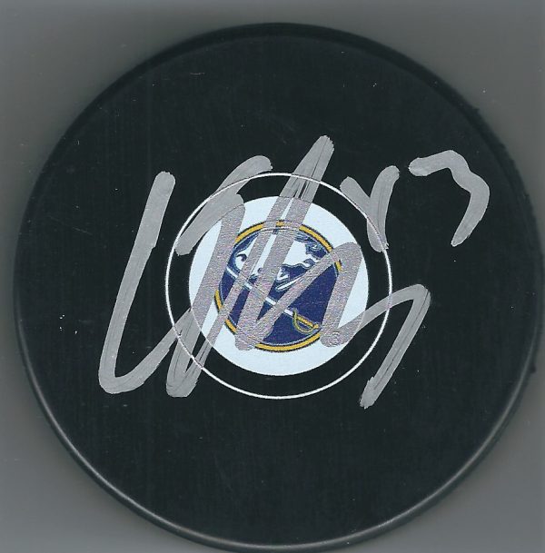 Autographed CONOR SHEARY Buffalo Sabres Hockey Puck