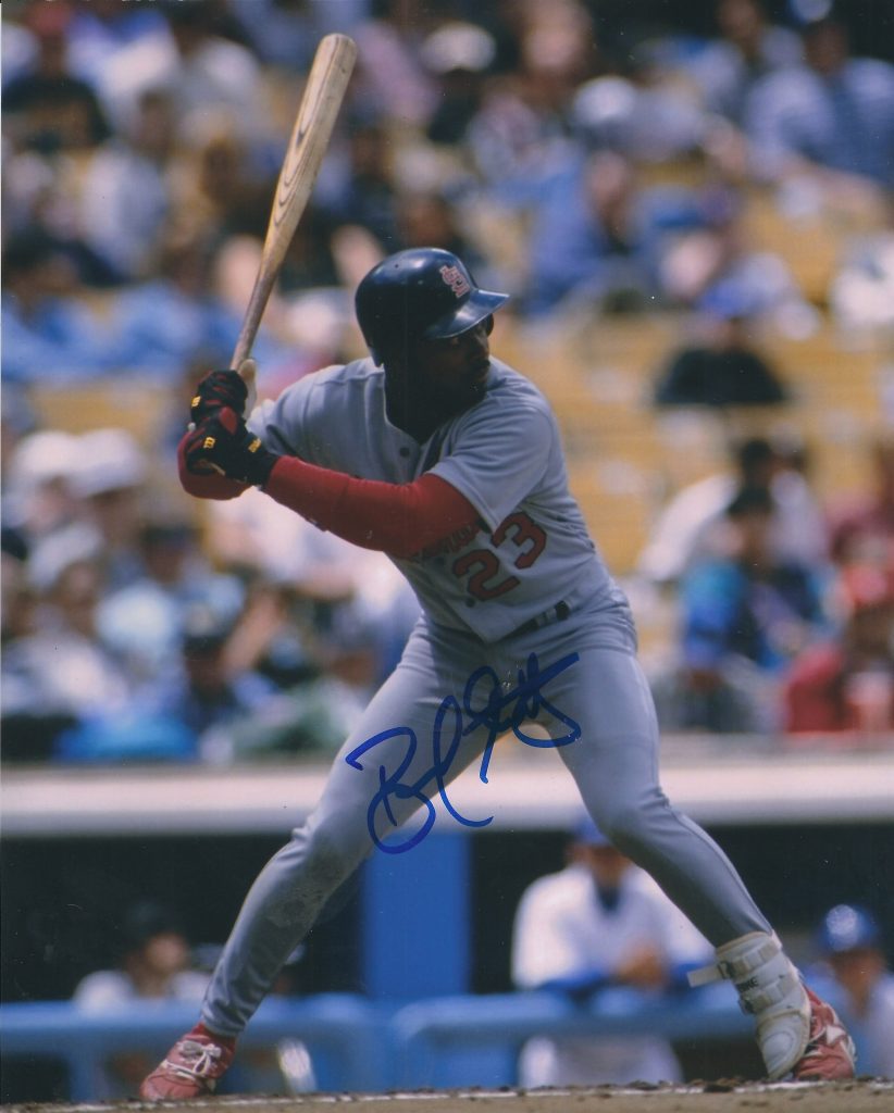 AUTOGRAPHED BERNARD GILKEY 8x10 St. Louis Cardinals photo - Main Line ...