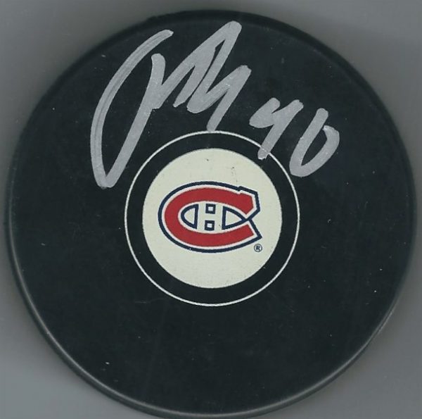 Autographed TOMAS TATAR Montreal Canadiens Hockey Puck