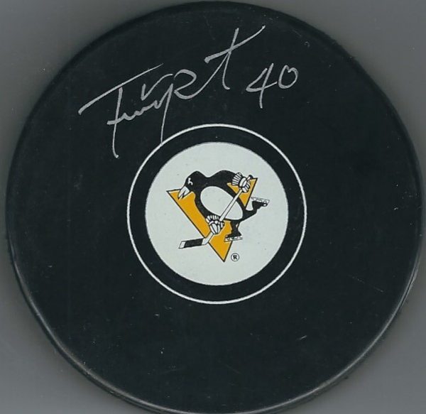 Autographed FRANK PIETRANGELO Pittsburgh Penguins Hockey Puck