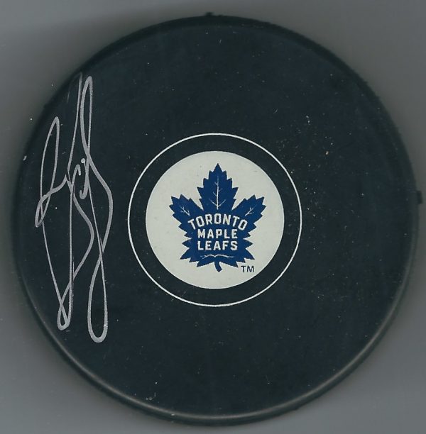 Autographed RON FRANCIS Toronto Maple Leafs Hockey Puck JSA