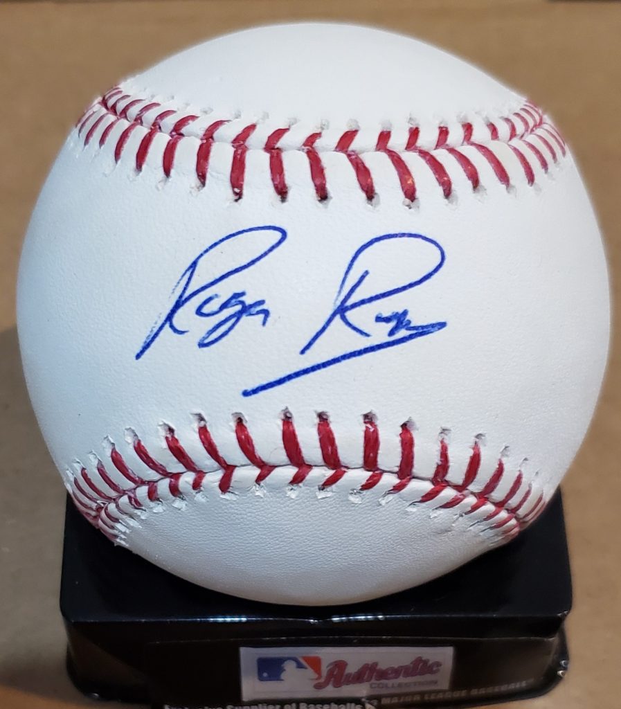 Autographed ROGER REPOZ Official Major League Baseball - Main Line ...