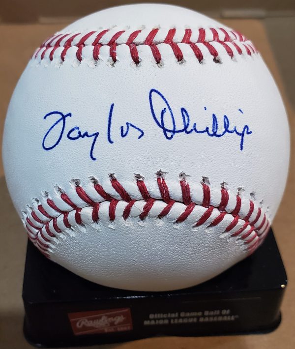 Autographed TAYLOR PHILLIPS Official Major League Baseball