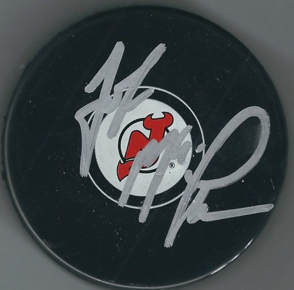 Autographed JOHN MACLEAN New Jersey Devils Hockey Puck