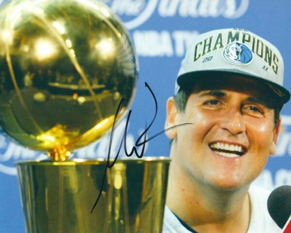 Autographed Mark Cuban Dallas Mavericks Basketball 8x10 Photo