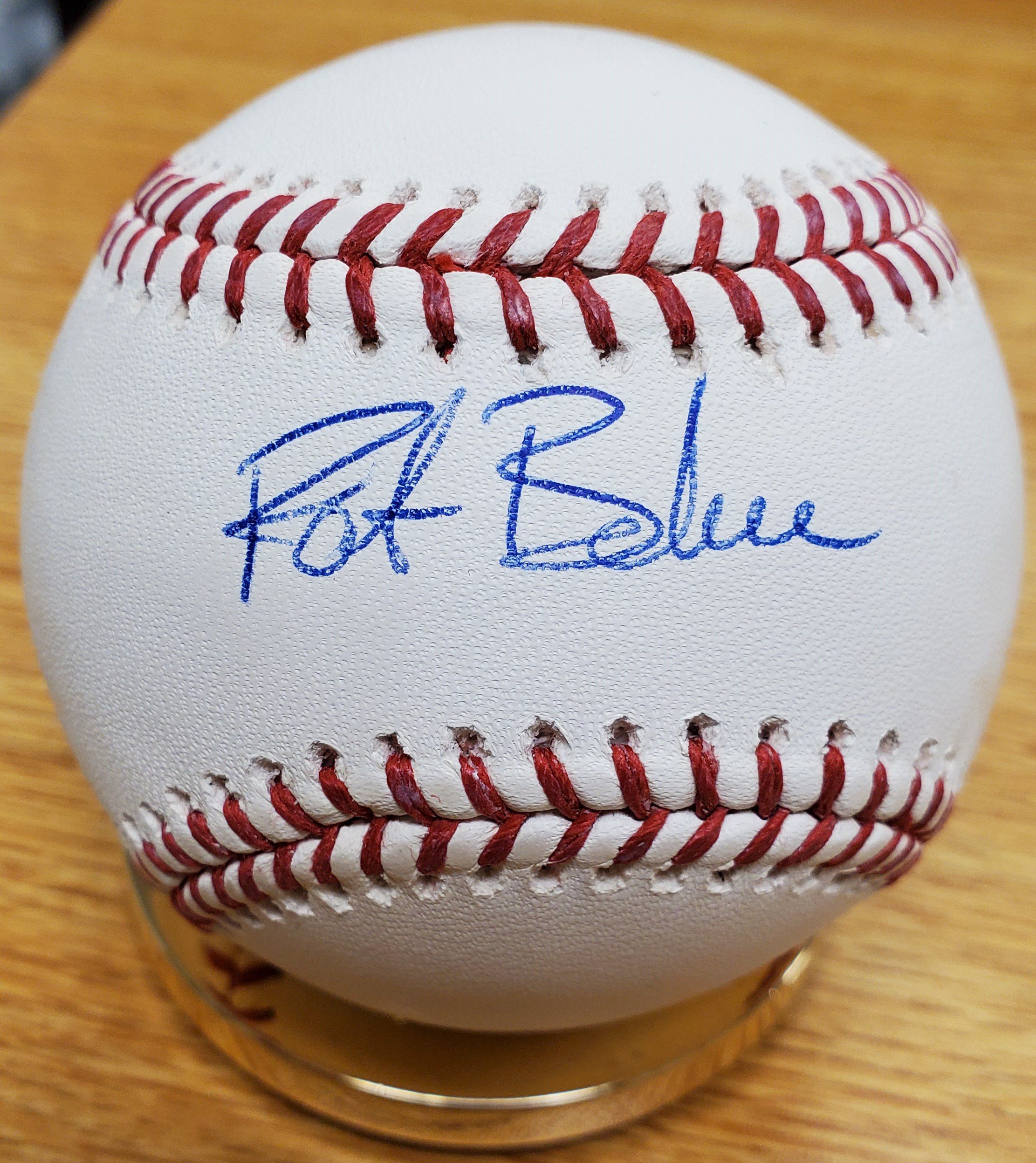 Autographed PAT BORDERS Official Major League Baseball - Main Line  Autographs