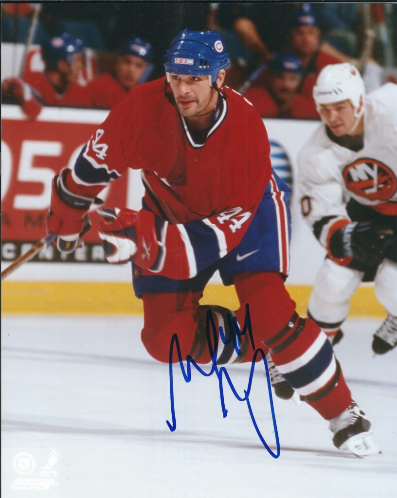 Autographed SHELDON SOURAY 8X10 Montreal Canadiens Photo - Main Line ...