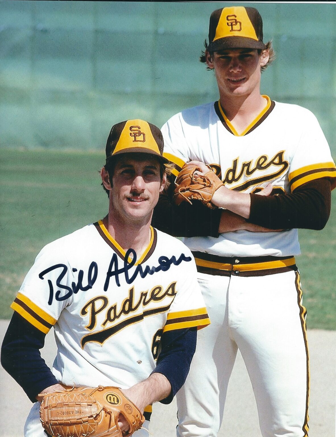 AUTOGRAPHED BILL ALMON 8x10 San Diego Padres photo - Main Line Autographs