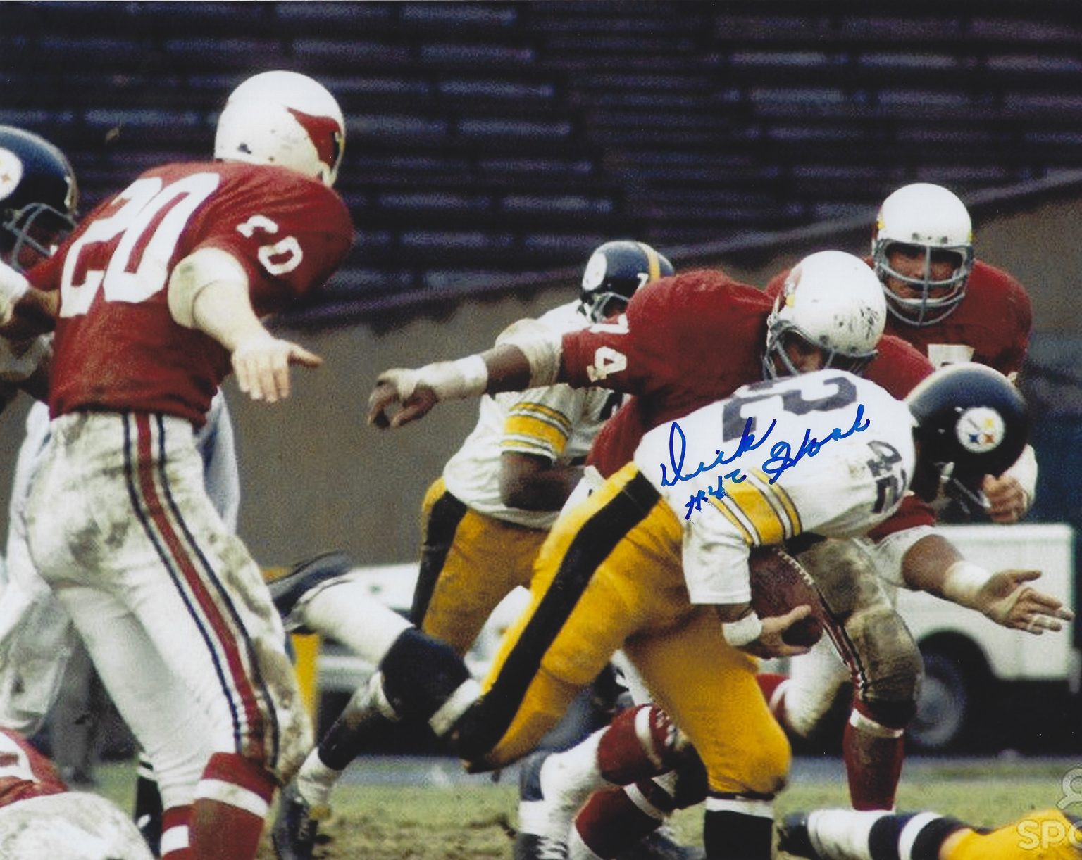 Autographed Dick Hoak 8x10 Pittsburgh Steelers Photo Main Line Autographs