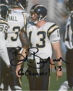 Ryan Leaf Signed Autographed San Diego Chargers Custom Jersey