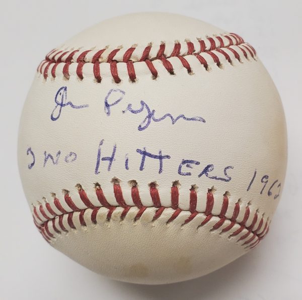 JUAN PIZARRO "2 No hitters 1962" Autographed Official Major League Baseball