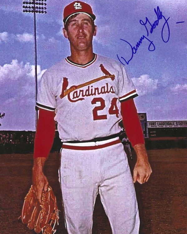 AUTOGRAPHED DANNY GODBY 8x10 St. Louis Cardinals Photo