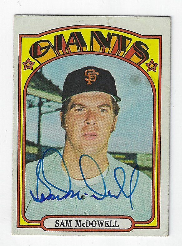 Denny McLain Signed 1972 Topps Baseball Card - Texas Rangers