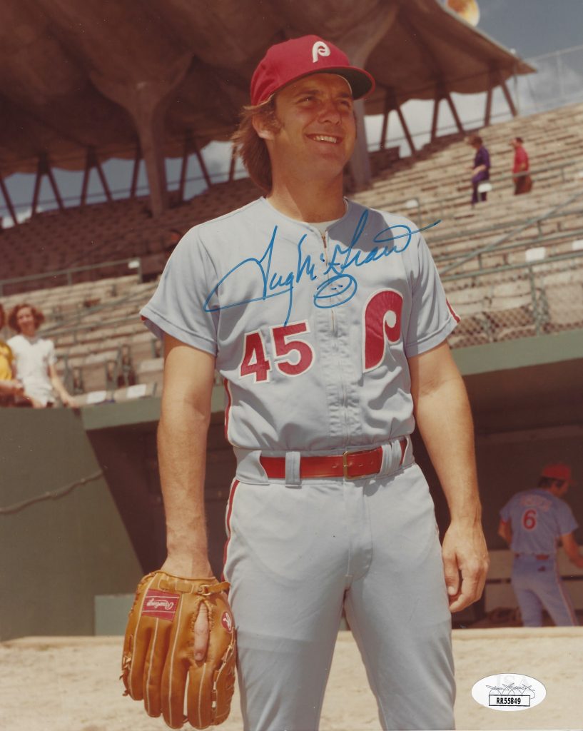 AUTOGRAPHED TUG MCGRAW 8X10 Philadelphia Phillies Photo JSA - Main Line ...