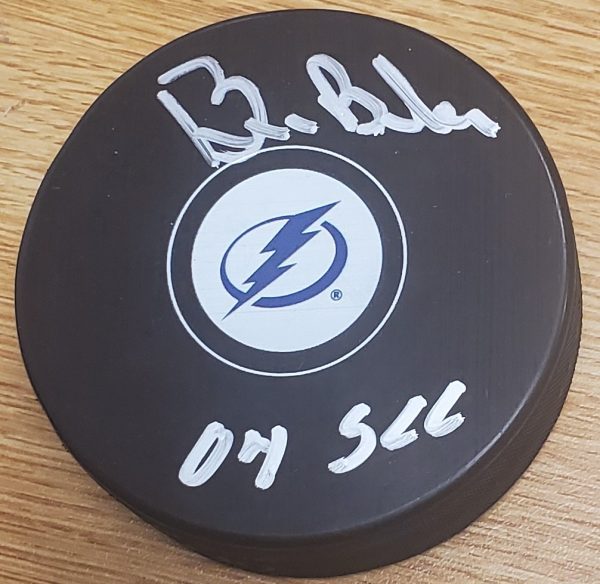 AUTOGRAPHED BILL BARBER "04 SCC Tampa Bay Lightning Puck