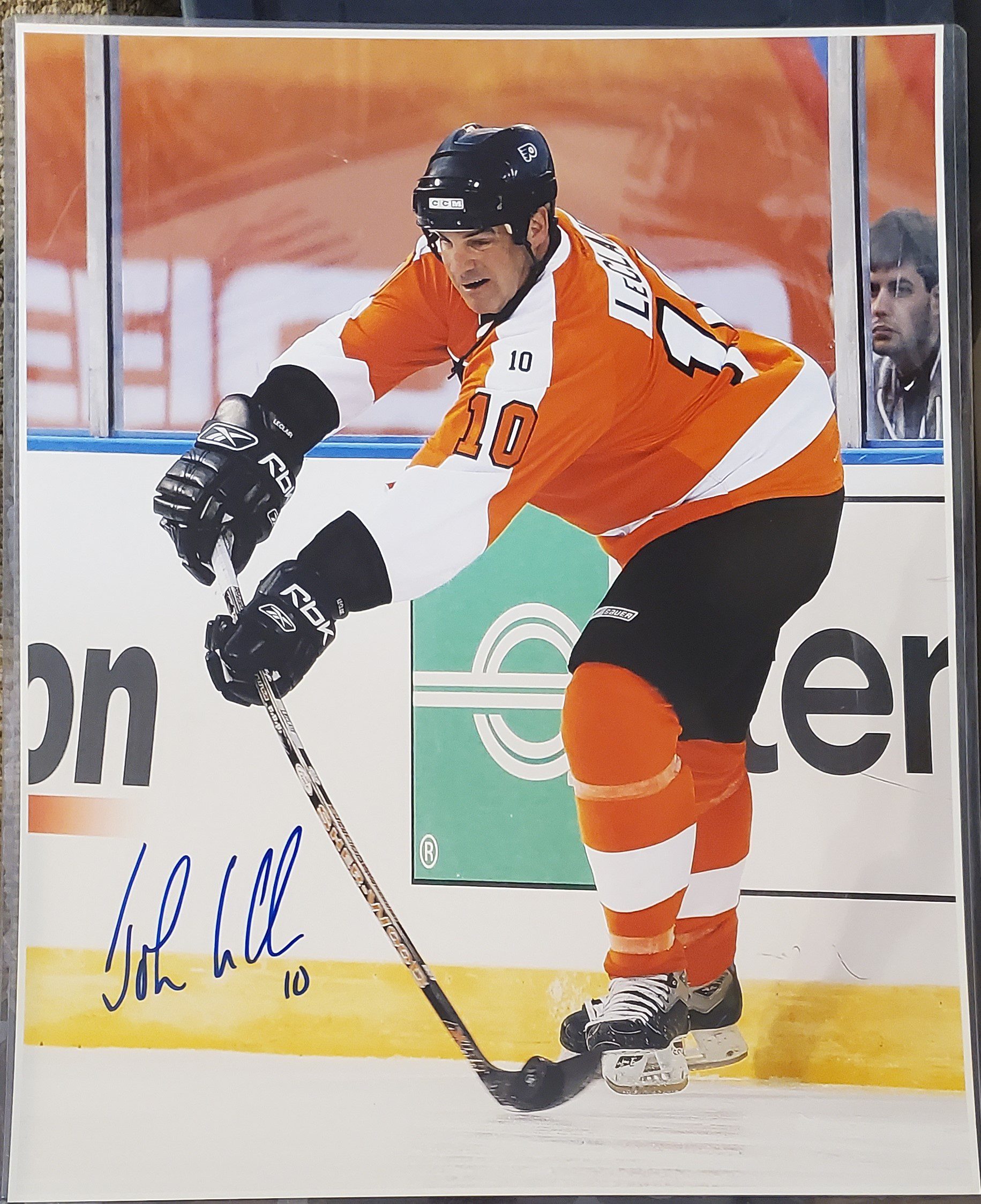 Autographed 16X20 DAVE SCHULTZ Philadelphia Flyers Photo - Main Line  Autographs