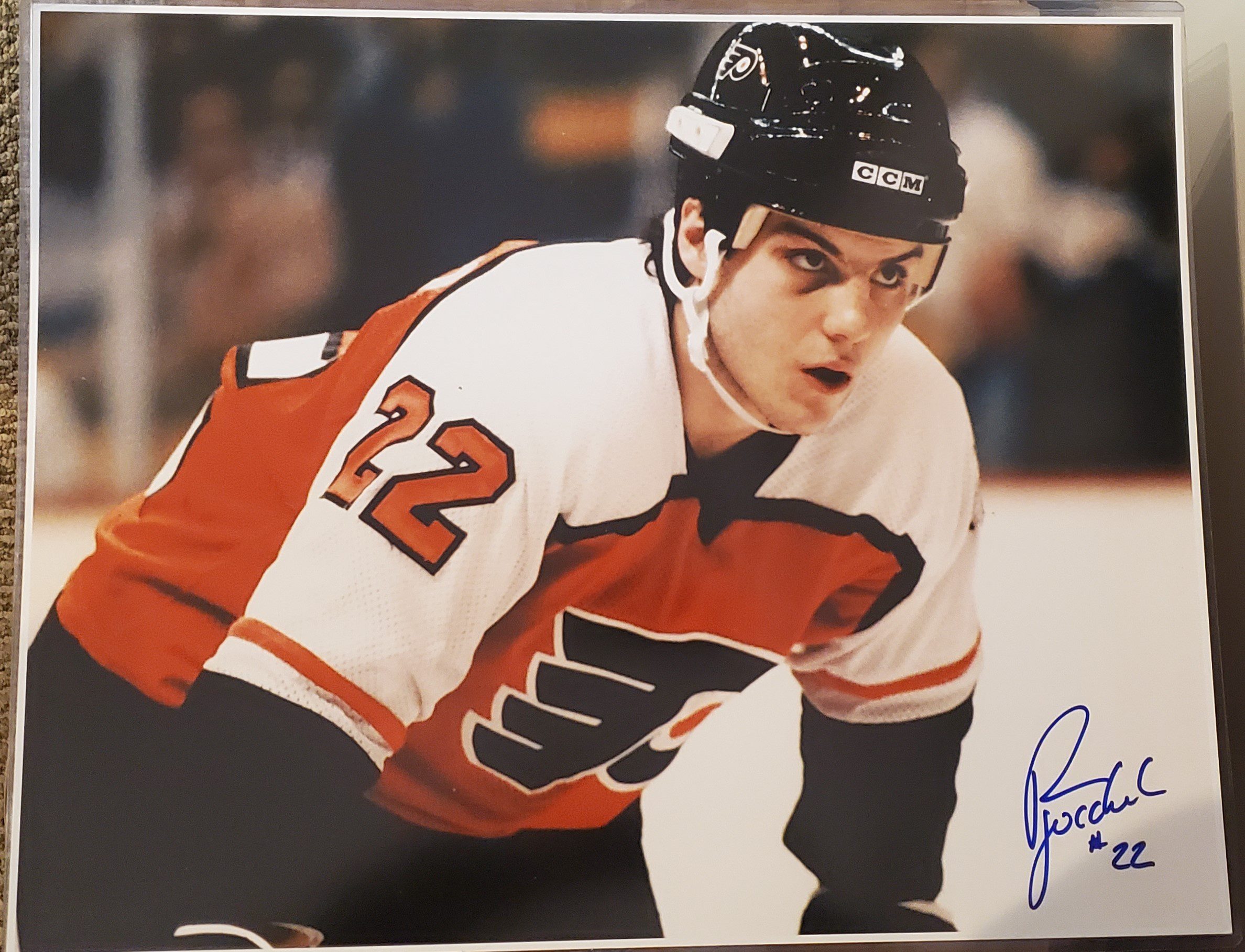 Autographed RICK TOCCHET 16x20 Philadelphia Flyers Photo Main Line