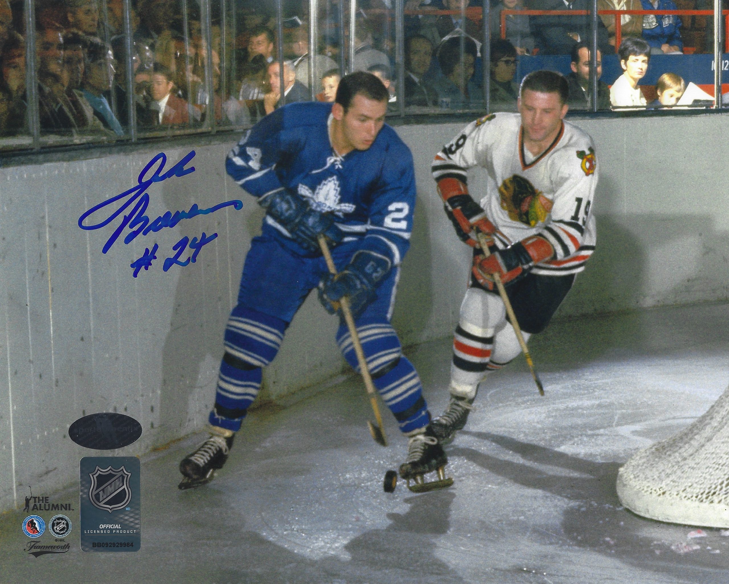 Autographed JOHN BRENNEMAN 8X10 Toronto Maple Leafs Photo - Main Line ...
