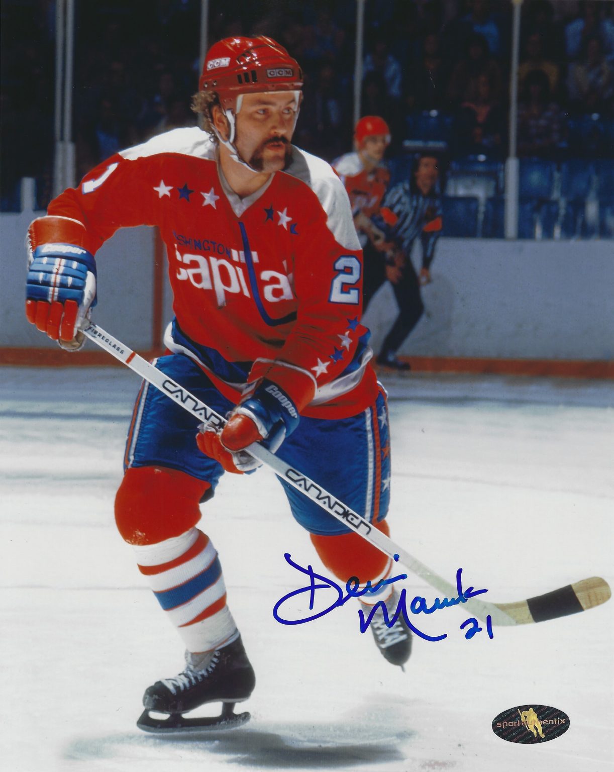 Autographed DENNIS MARUK 8X10 Washington Capitals Photo - Main Line ...