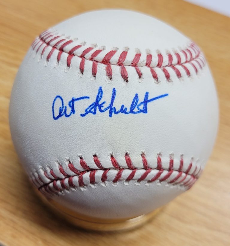 Autographed ART SCHULT Official Major League Baseball - Main Line ...