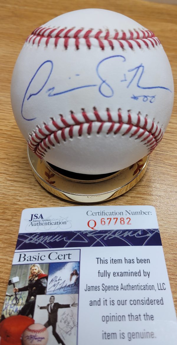 Autographed DOMINIC SMITH Official Major League Baseball JSA