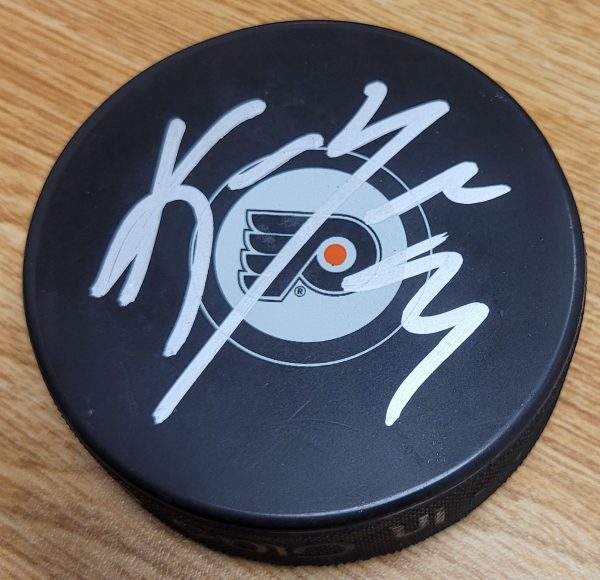 Autographed KEITH YANDLE Philadelphia Flyers Hockey Puck